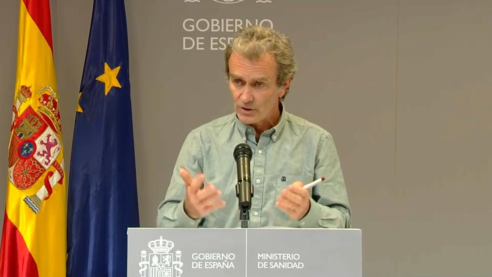 Simón, aquest dilluns, en roda de premsa