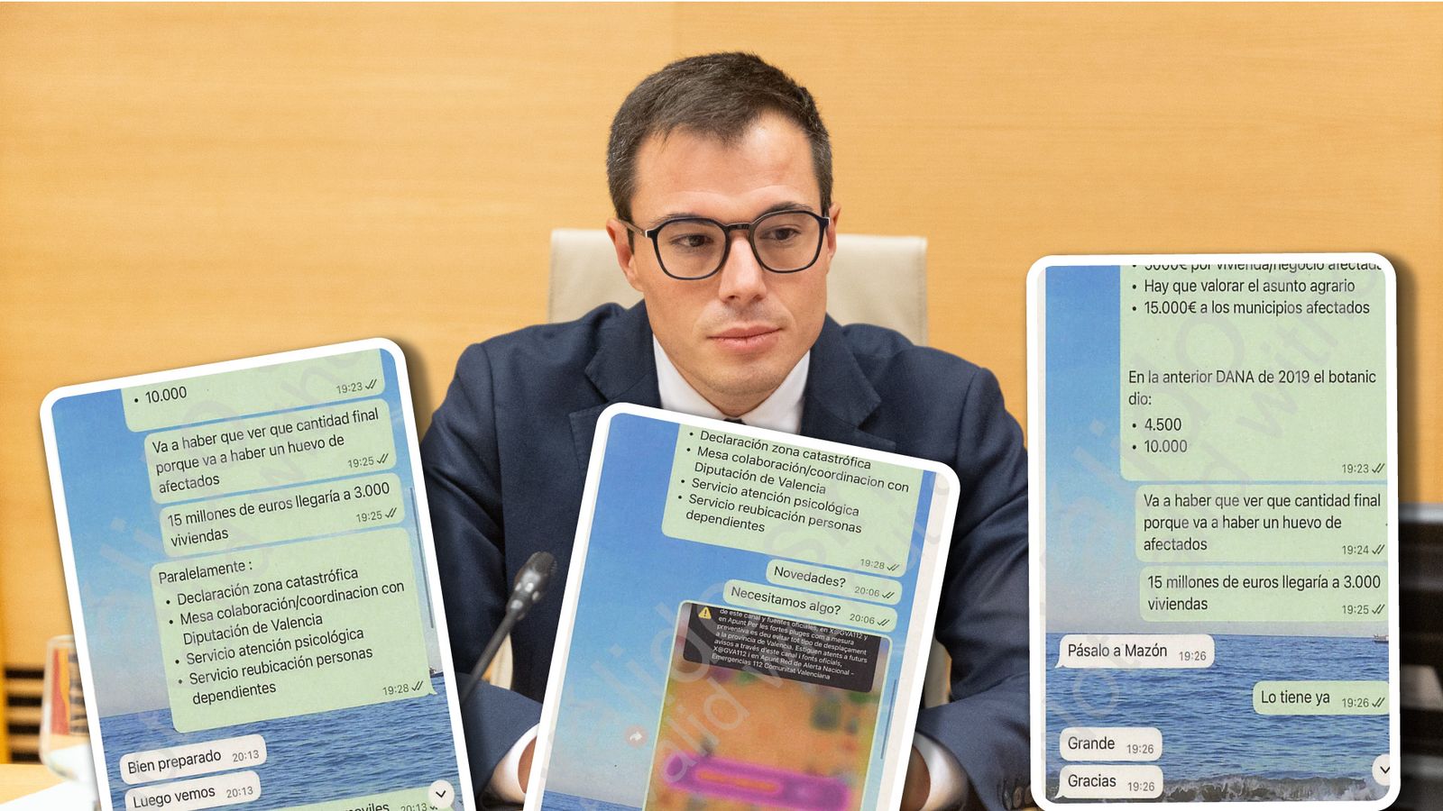 Cayetano García entrega les captures de les converses del dia de la dana