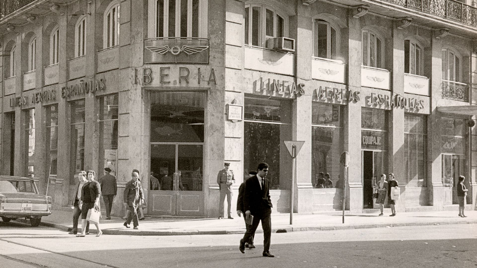 L'oficina d'Iberia que es va obrir a València el 1939