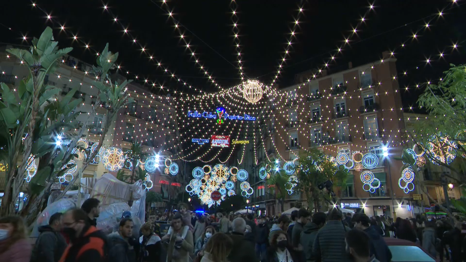 Il·luminació de la comissió Cuba-Puerto Rico, actual guanyadora del màxim guardò de les llums