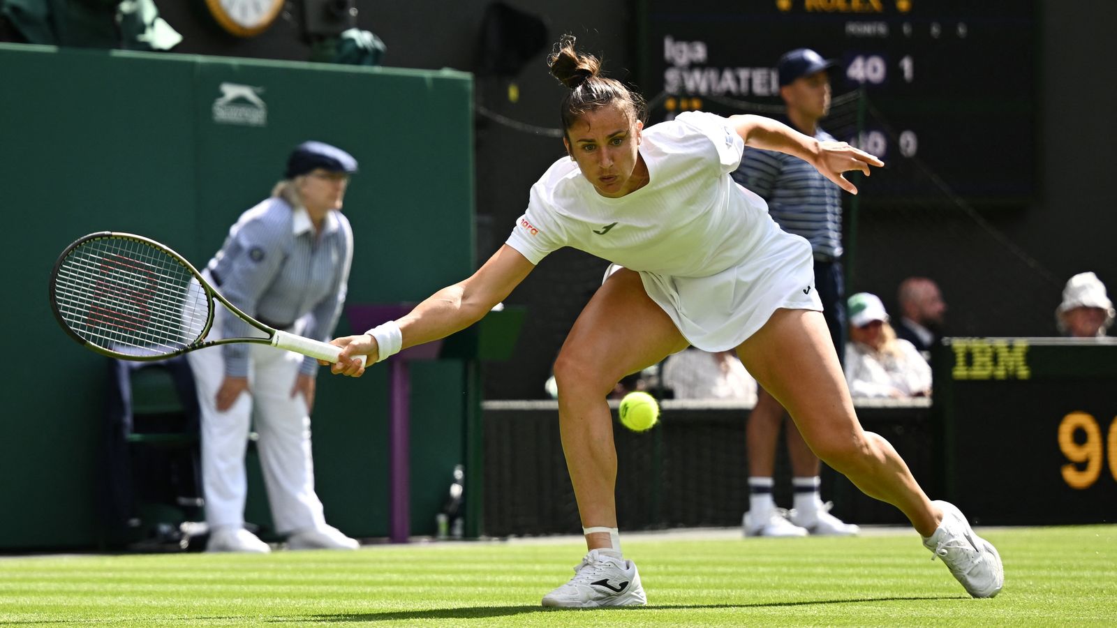 Sorribes va perdre en el quadre individual contra la número u del món, Iga Swiatek