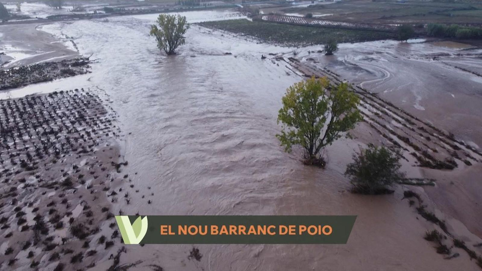 Nou traçat del barranc de Poio després de la DANA