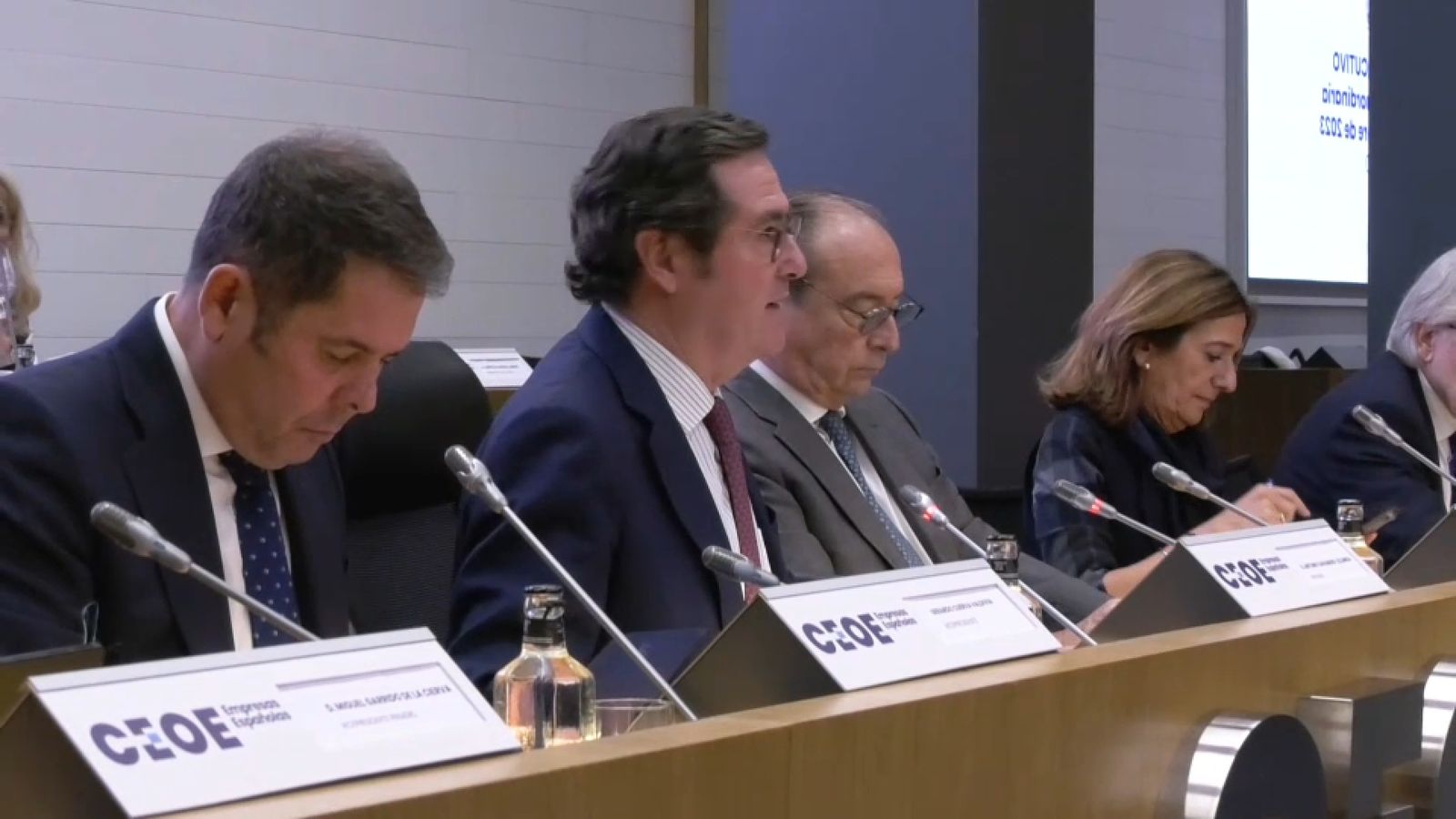 Roda de Premsa del Comité Executiu de la CEOE després de la reunió urgent d'aquest dilluns