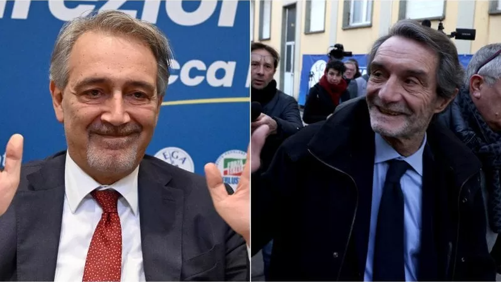 Francesco Rocca i Attilio Fontana, guanyadors dels comicis a les regions italianes de Lazio i Llombardia, respectivament