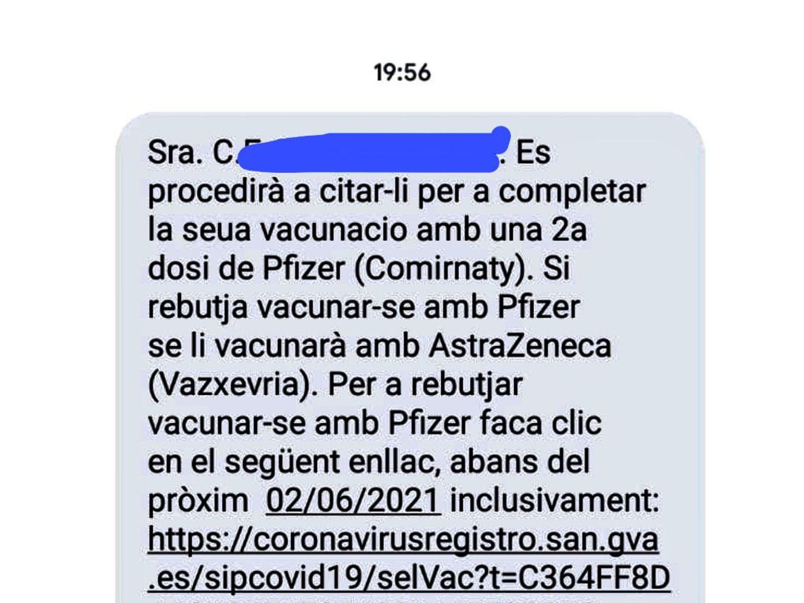 Missatge de la Conselleria de Sanitat Universal