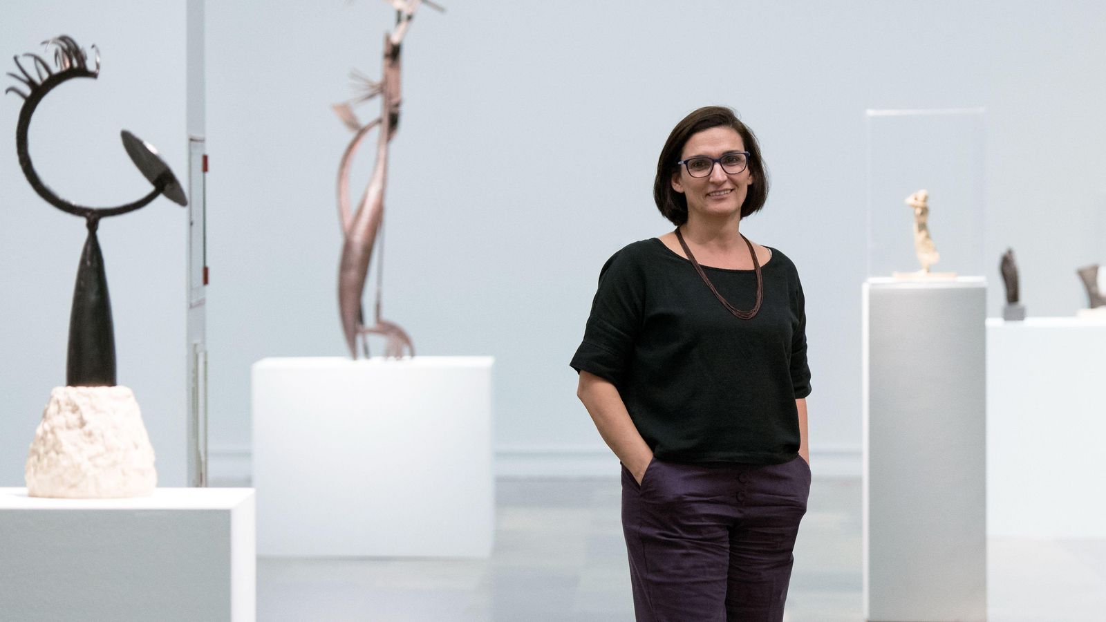 Nuria Enguita, en una imatge d'arxiu, en una sala de l'IVAM