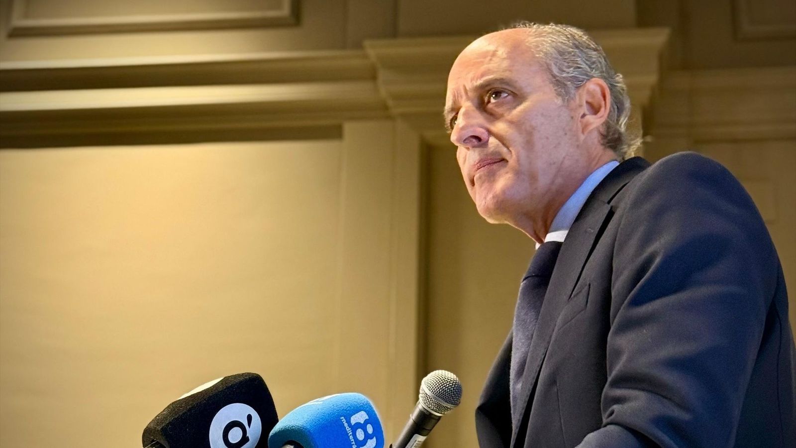 Camps, en la presentació de l'equip de campanya, este dijous