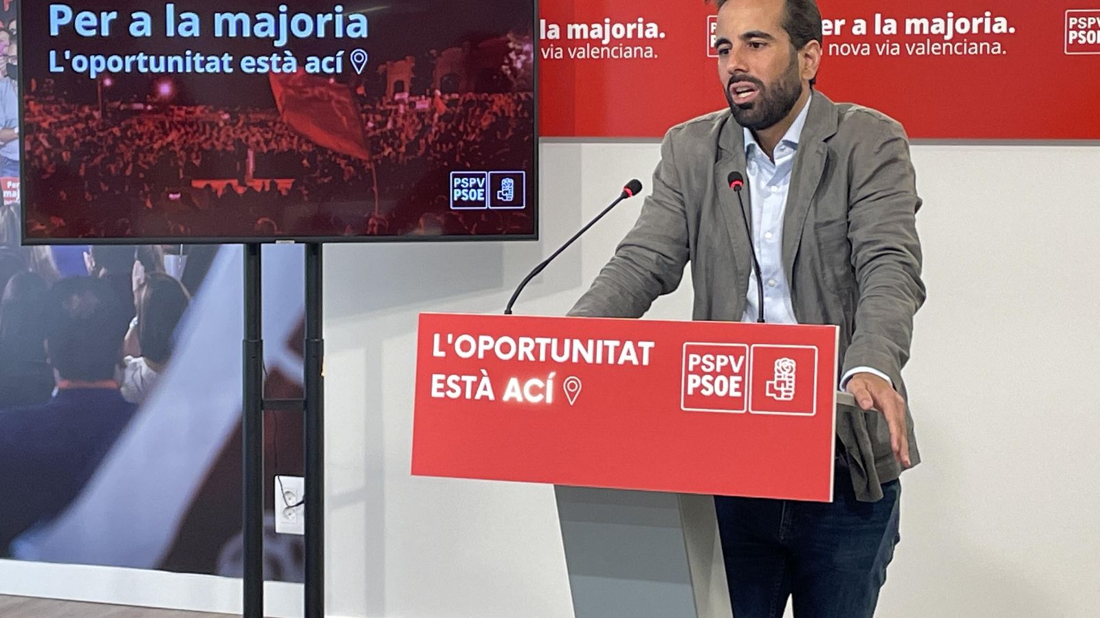 El secretari d'organització del PSPV-PSOE, José Muñoz El secretari d'Organització del PSPV-PSOE, José Muñoz