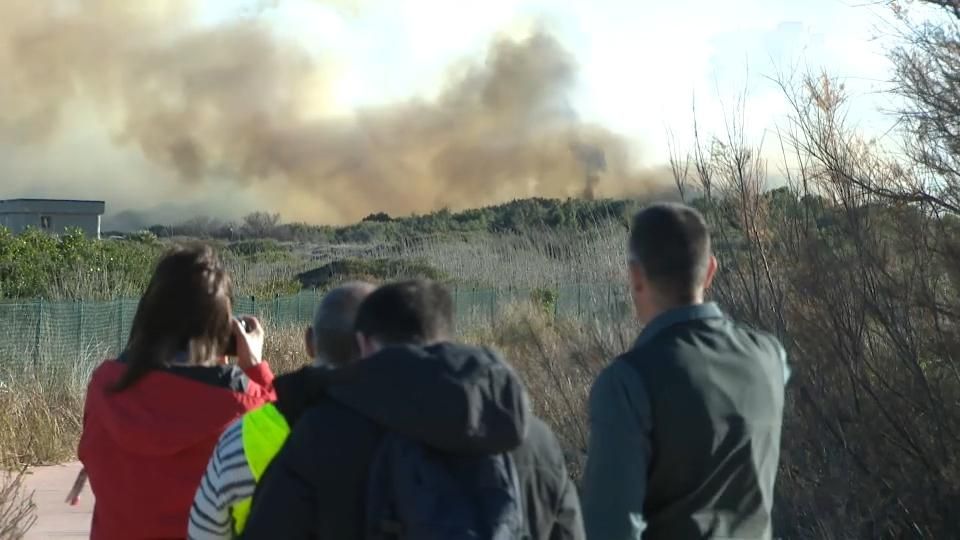 Investiguen l'incendi forestal del Saler, que podria ser provocat