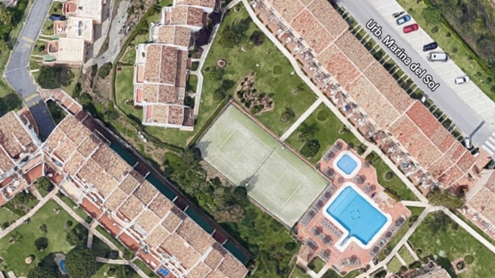 Imatge aèria de la urbanització on ha passat el succés