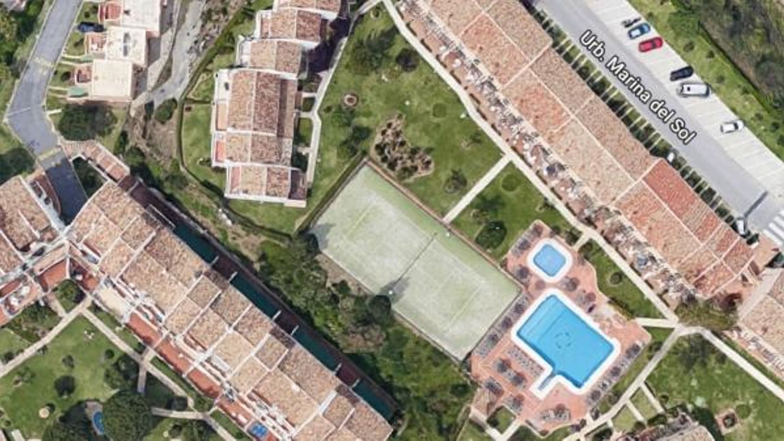 Imatge aèria de la urbanització on ha passat el succés
