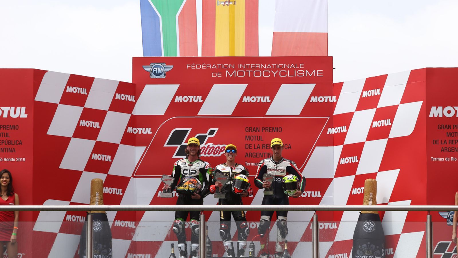 Jaume Masià, en el podi del Gran Premi de l'Argentina