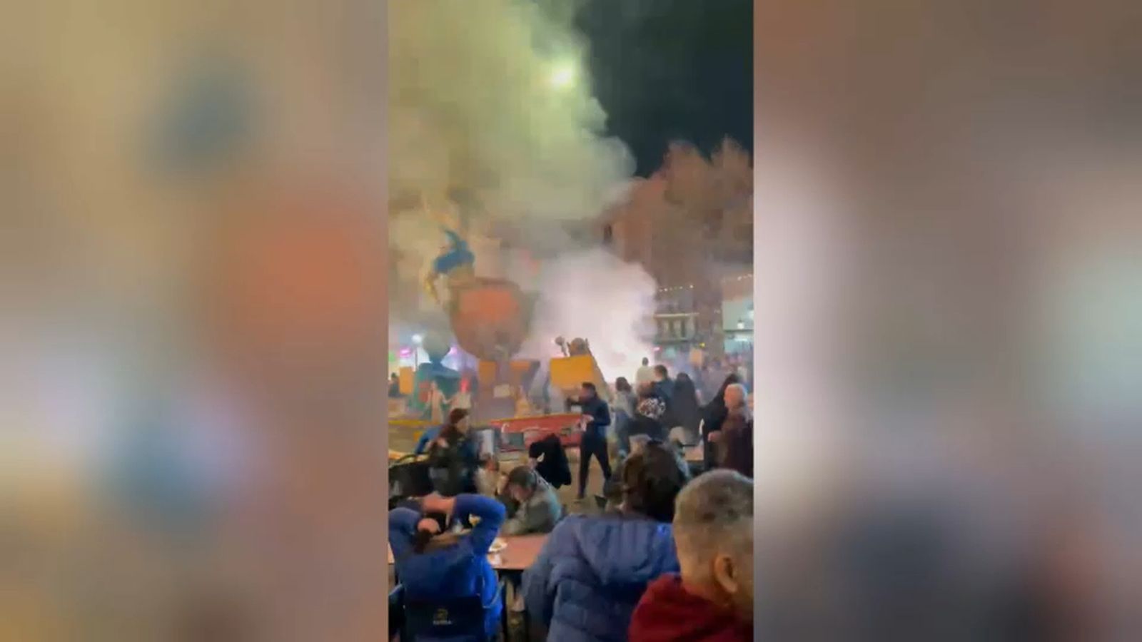 Sis menors ferits en la cremà d’una falla d’Alberic