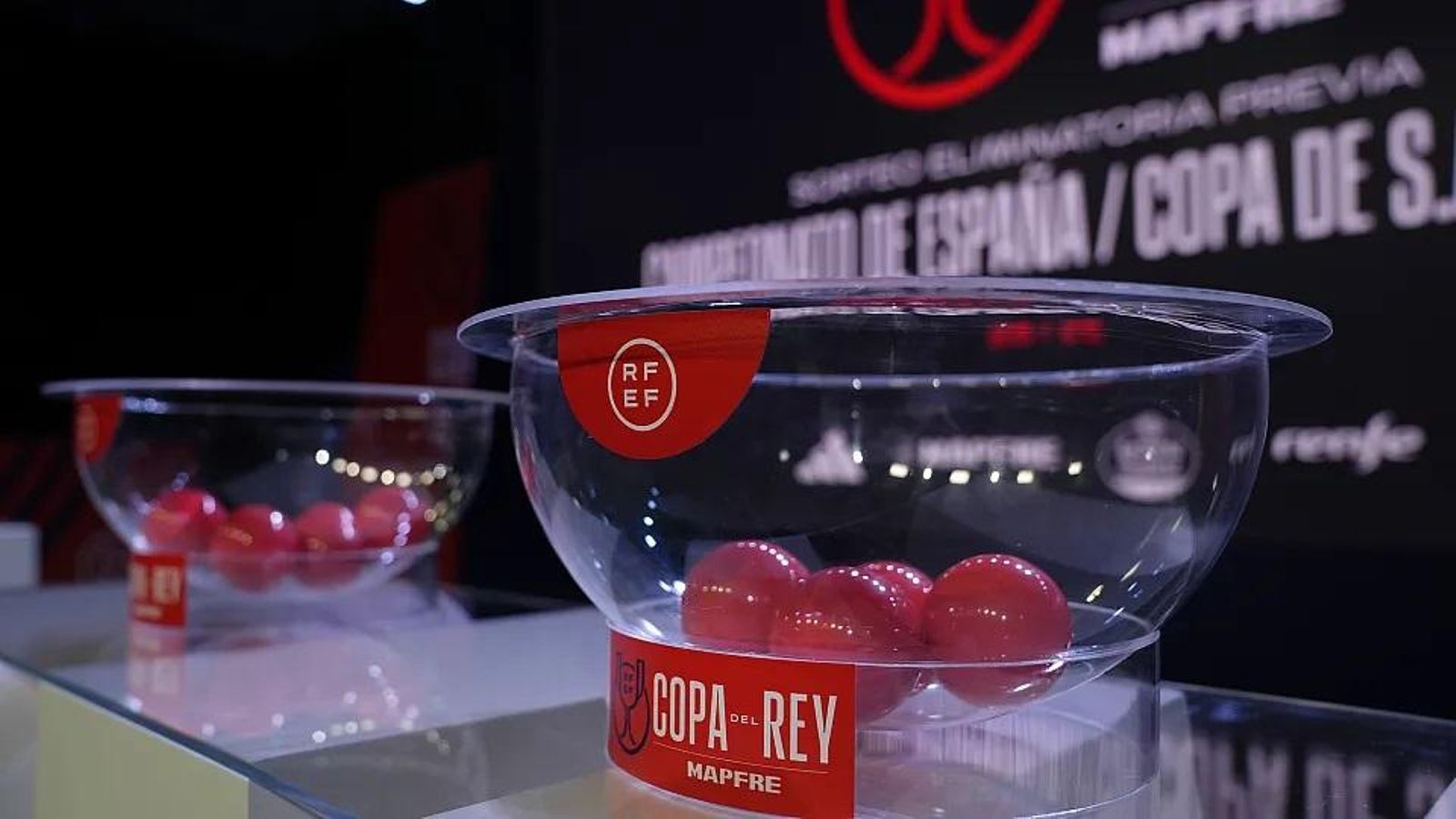 Els bombos de la primera eliminatòria de la Copa del Rei, preparats