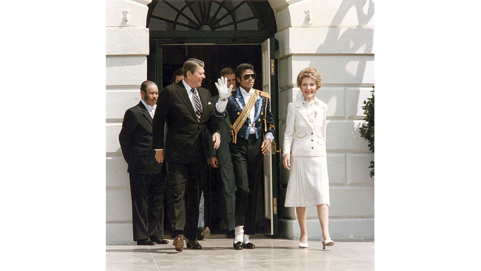 Michael Jackson a la Casa Blanca, en una imatge d'arxiu de 1984