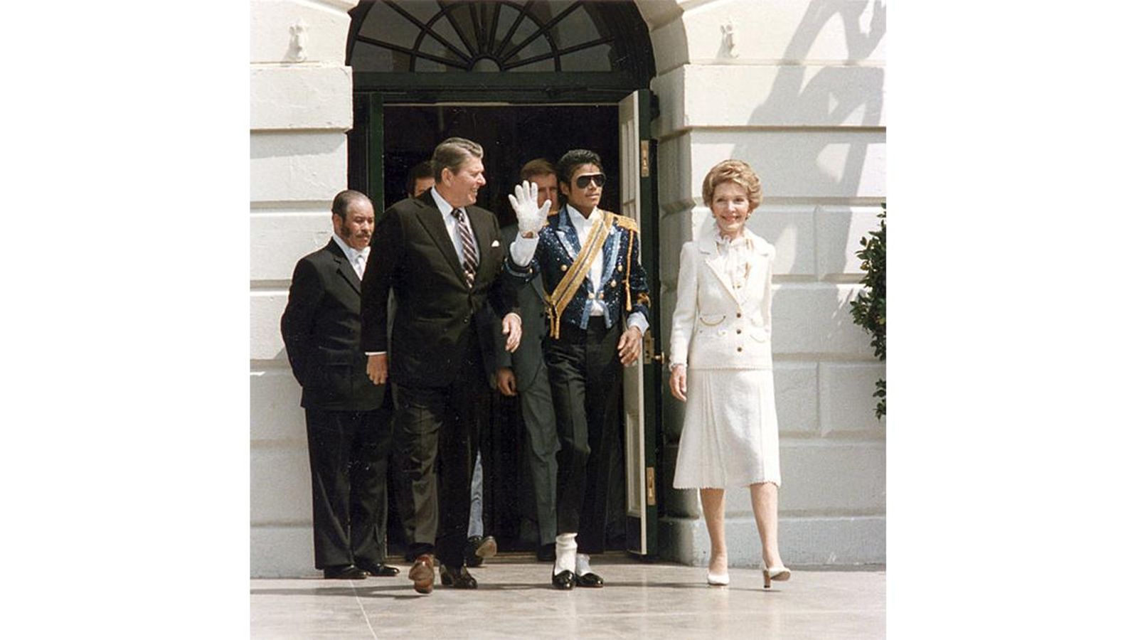 Michael Jackson a la Casa Blanca, en una imatge d'arxiu de 1984