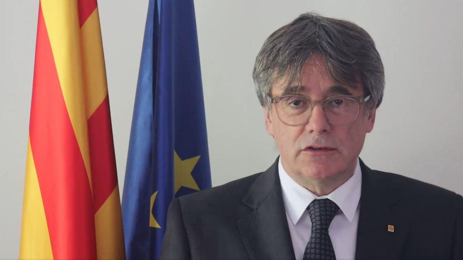 Carles Puigdemont en el vídeo publicat este dissabte a les xarxes socials