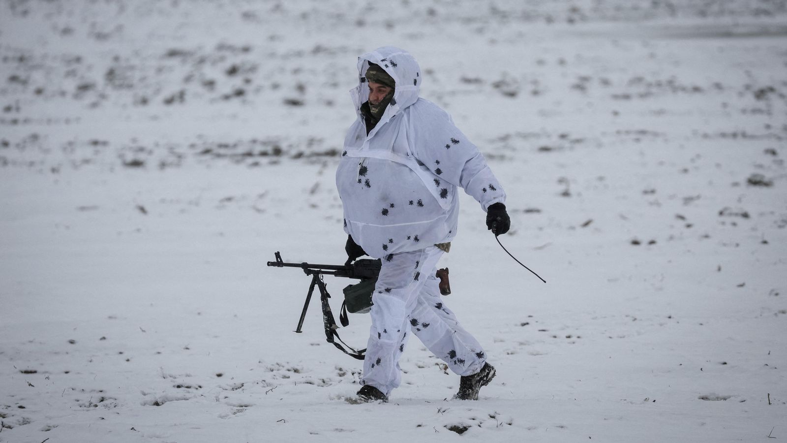 Militar ucraïnés prop de la frontera amb Bielorússia Militar ucraïnés prop de la frontera amb Bielorússia