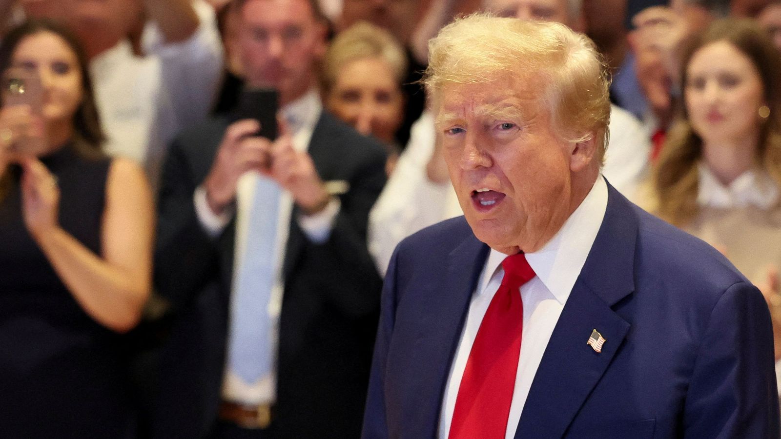 Trump, durant una roda de premsa el maig passat a Nova York