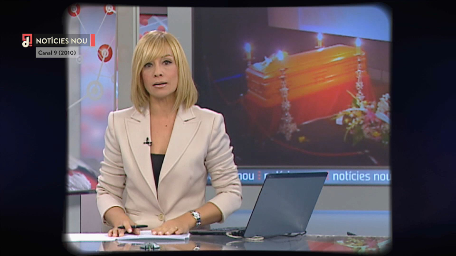 Notícia de la mort de Berlanga a Canal 9