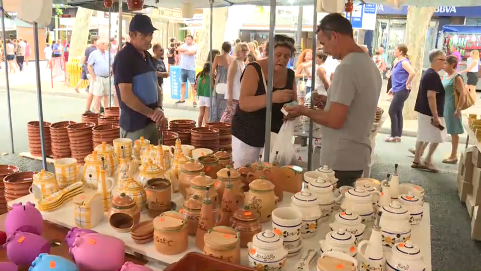 Una tenda ambulant a la Fira de Xàtiva de 2019