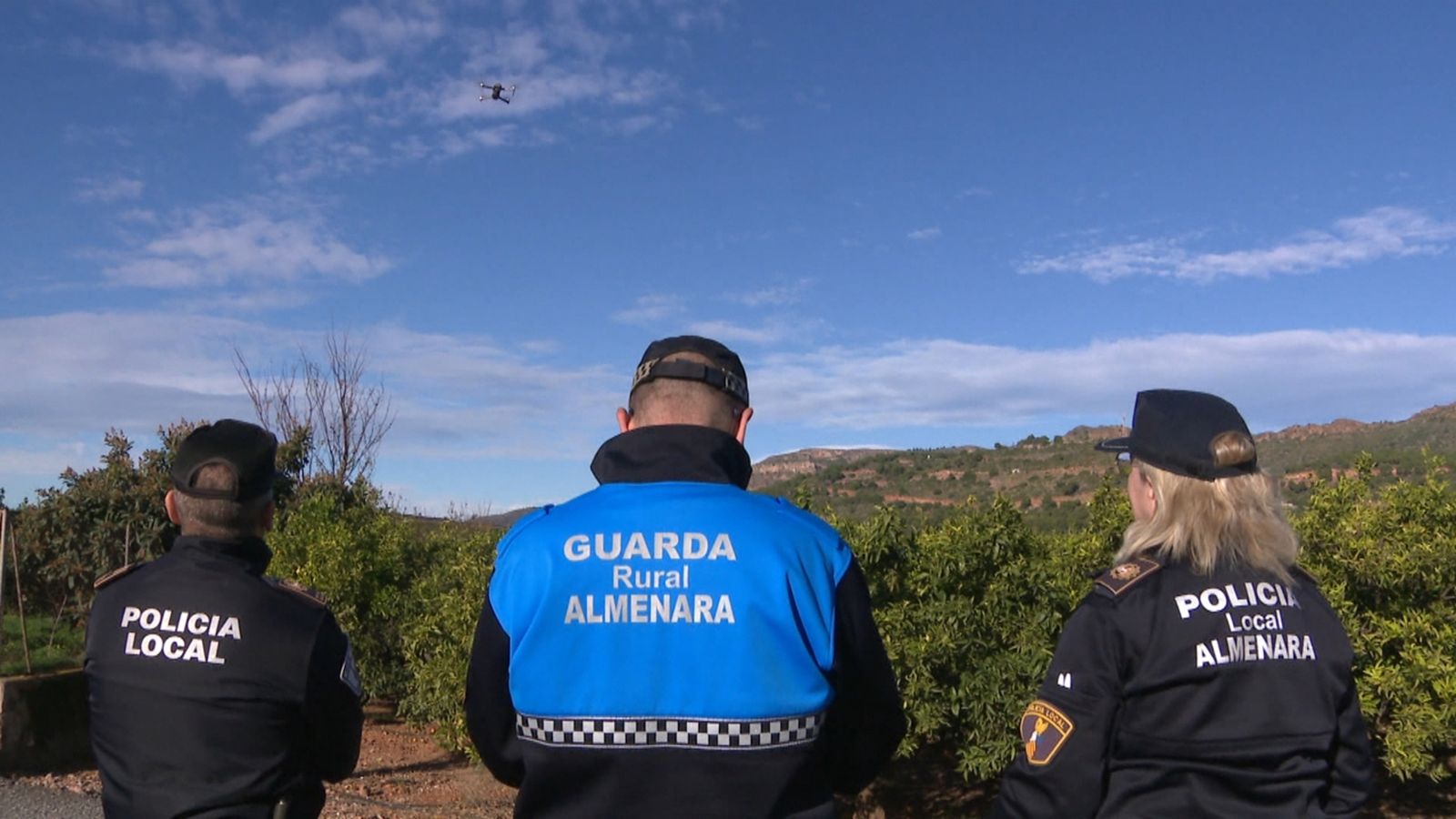 Dispositiu per a vigilar els robatoris als camps d'Almenara