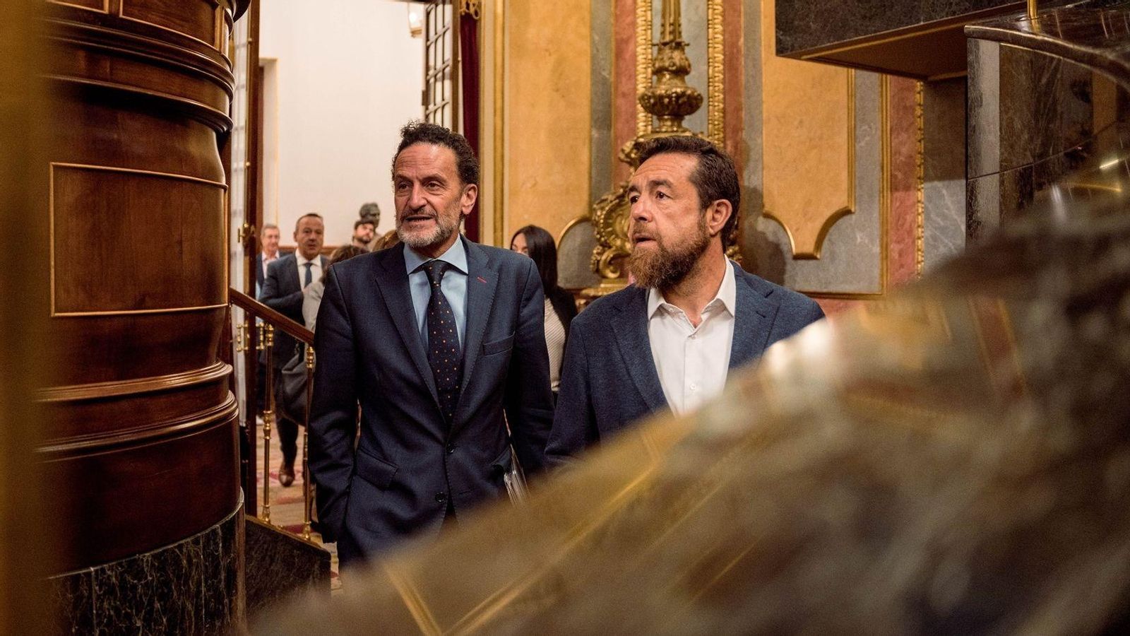 Edmundo Bal i el diputat Miguel Gutiérrez, en el Congrés (arxiu)