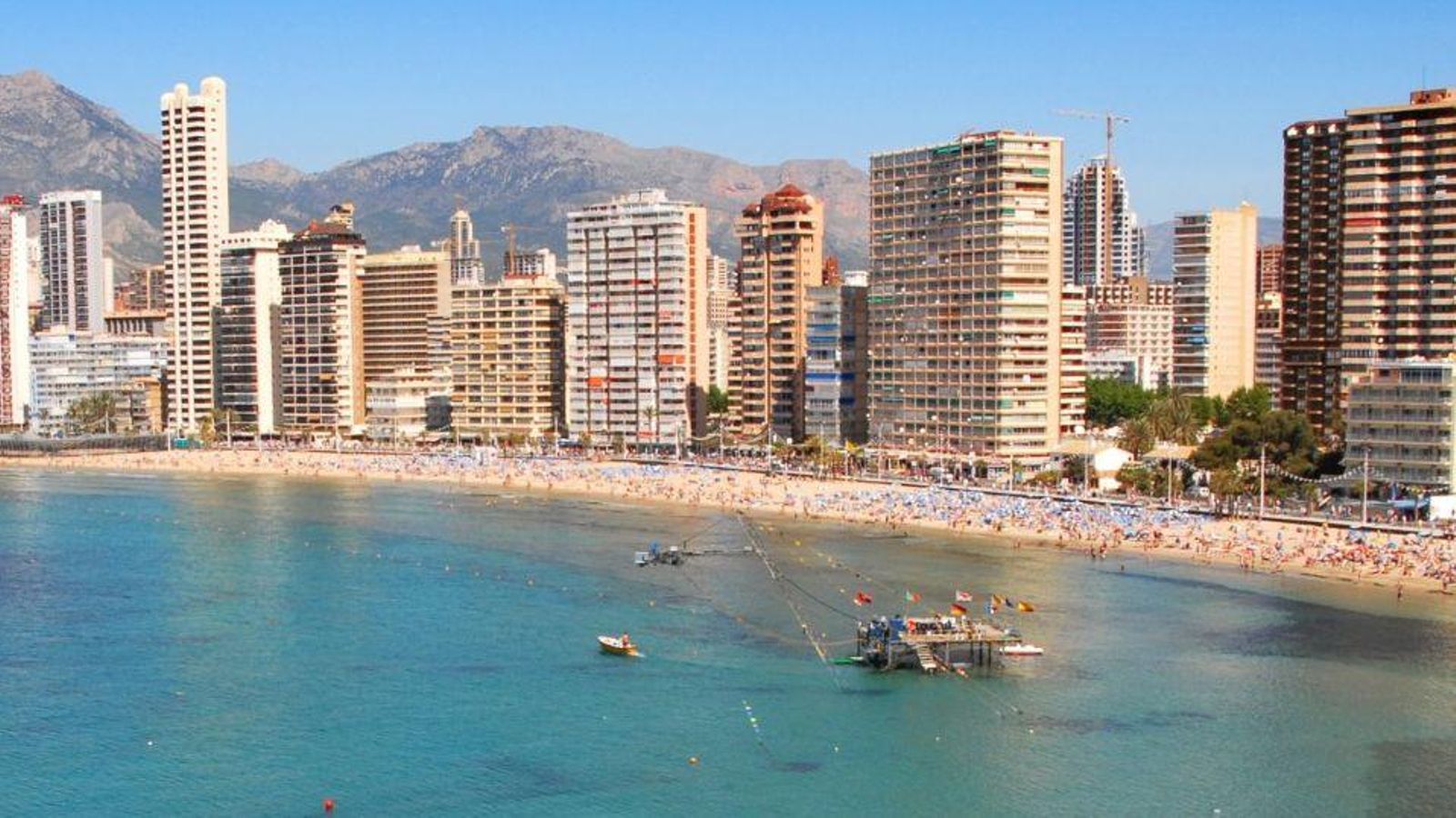 Imatge de la platja de Benidorm