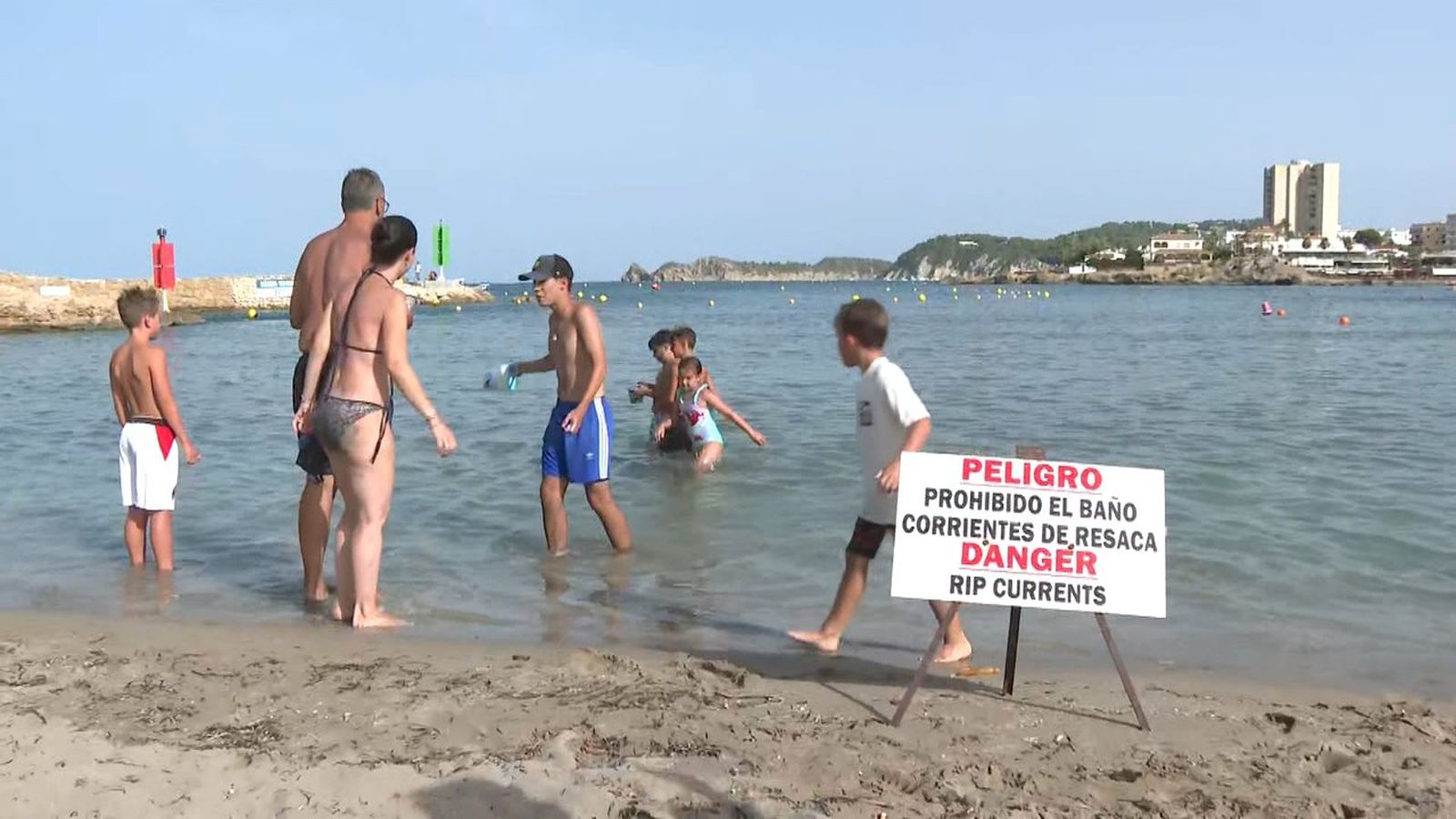 Els banyistes, a l'Arenal de Xàbia este dimecres