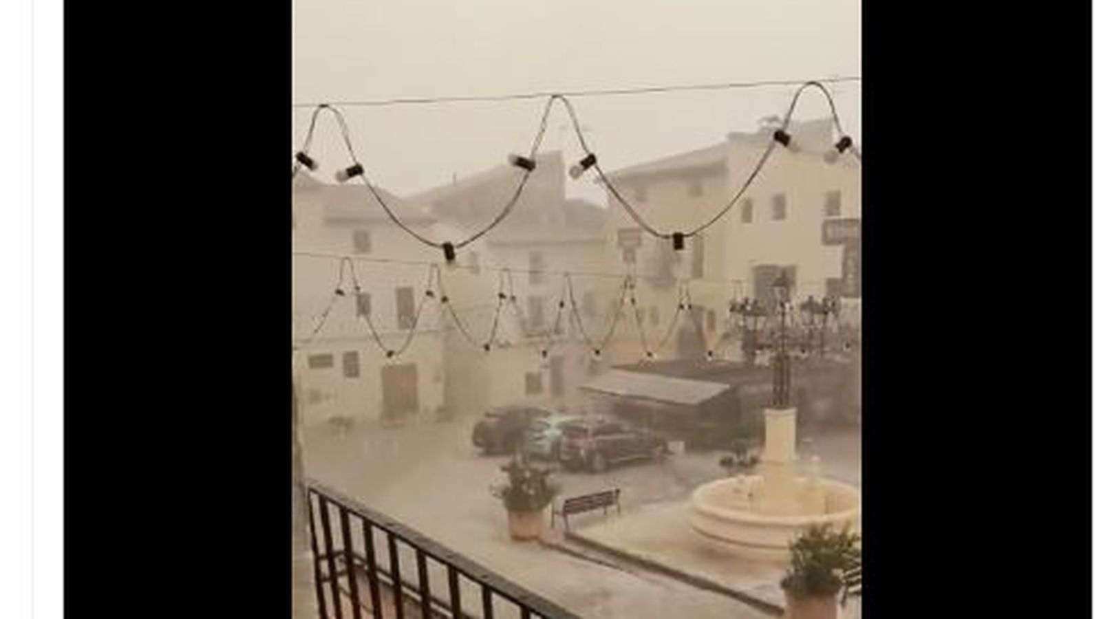 Imatges de la pluja d'aquesta vesprada