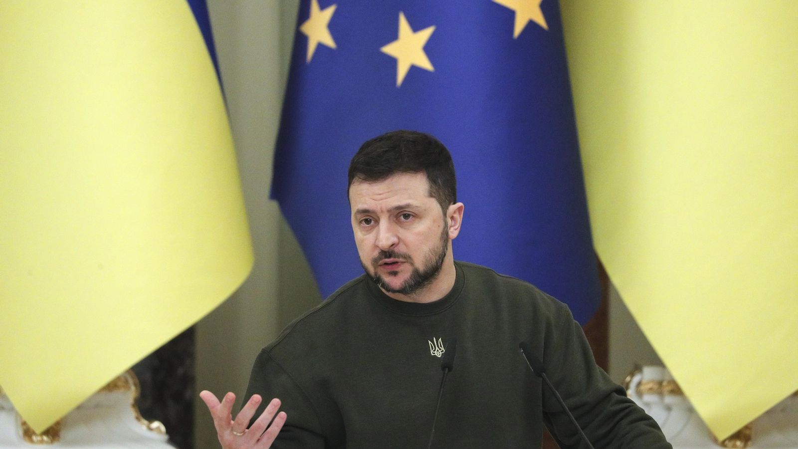 El president d'Ucraïna, Volodímir Zelenski, aquest dijous