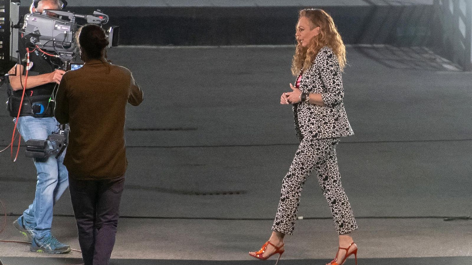 Rocío Carrasco entra en un plató de Telecinco