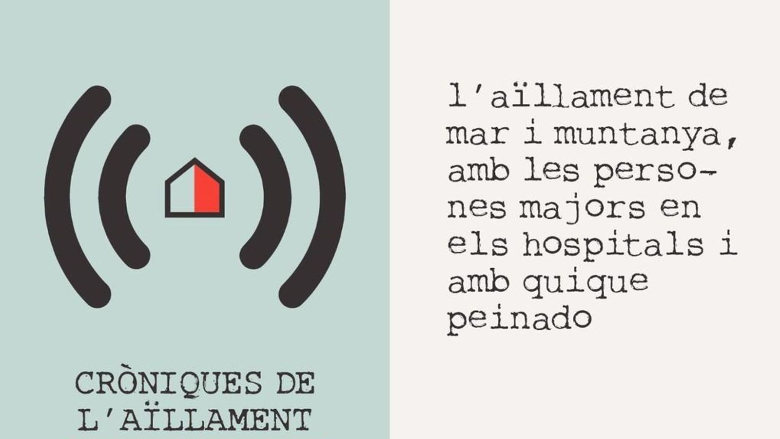 14.04.2020 | L’aïllament de mar i muntanya, amb les persones majors als hospitals i amb Quique Peinado