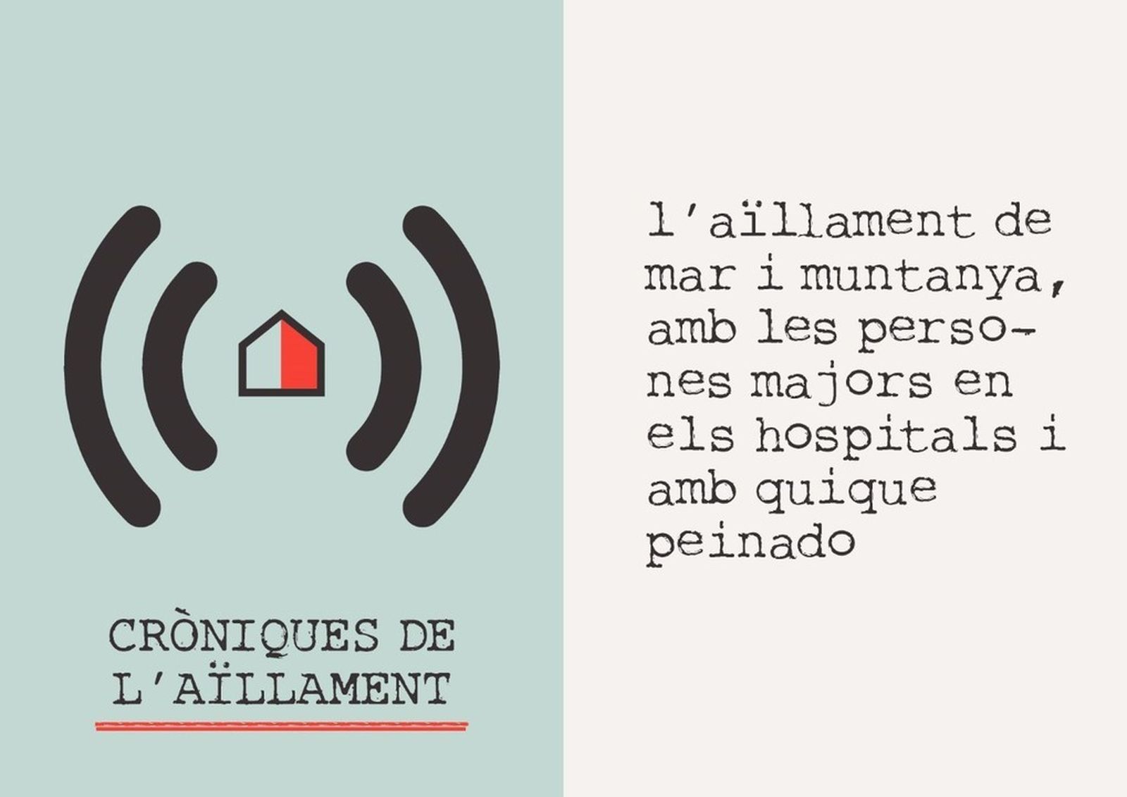 14.04.2020 | L’aïllament de mar i muntanya, amb les persones majors als hospitals i amb Quique Peinado