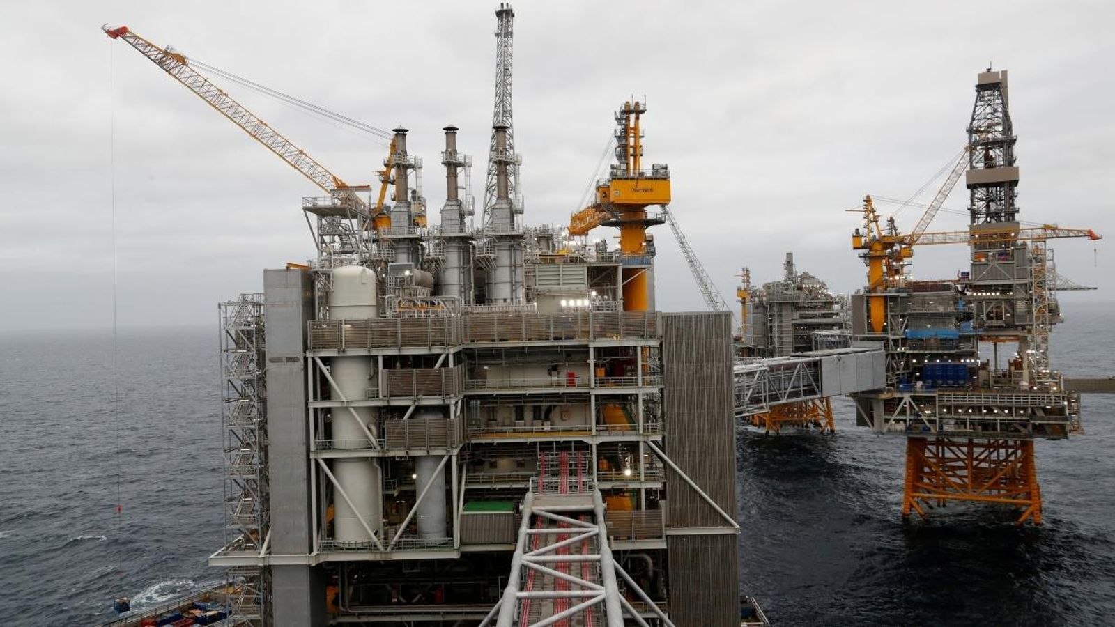 Vista general de la plataforma Johan Sverdrup a Noruega