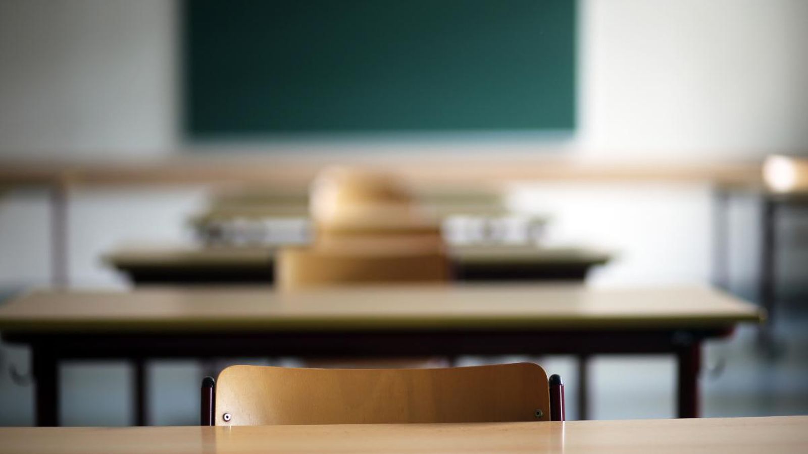 La classe d'una escola, buida La classe d'una escola, buida