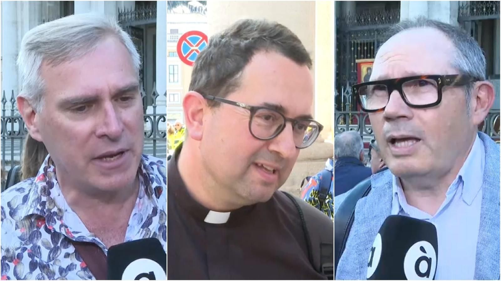D'esquerra a dreta, els valencians Joan Marí, Francesc Vañó i Vicent Savall