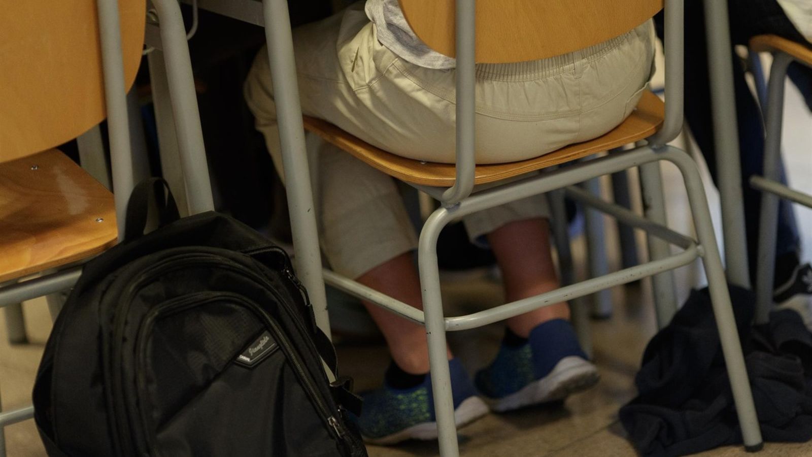 Un alumne en una imatge d'arxiu