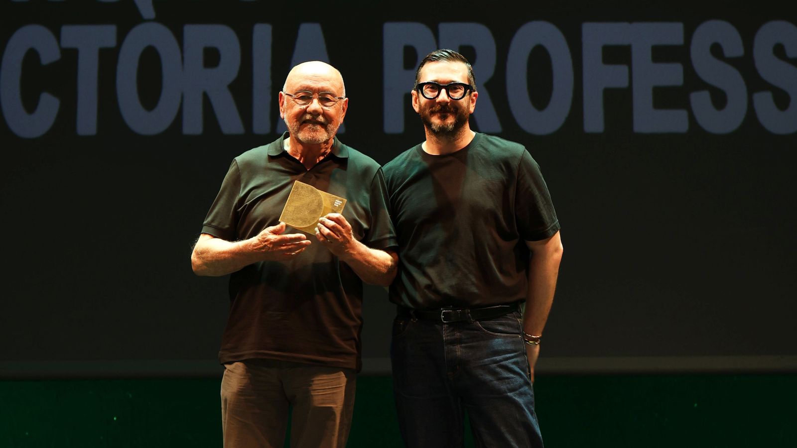 Nacho Lavernia, durant l'entrega de premis