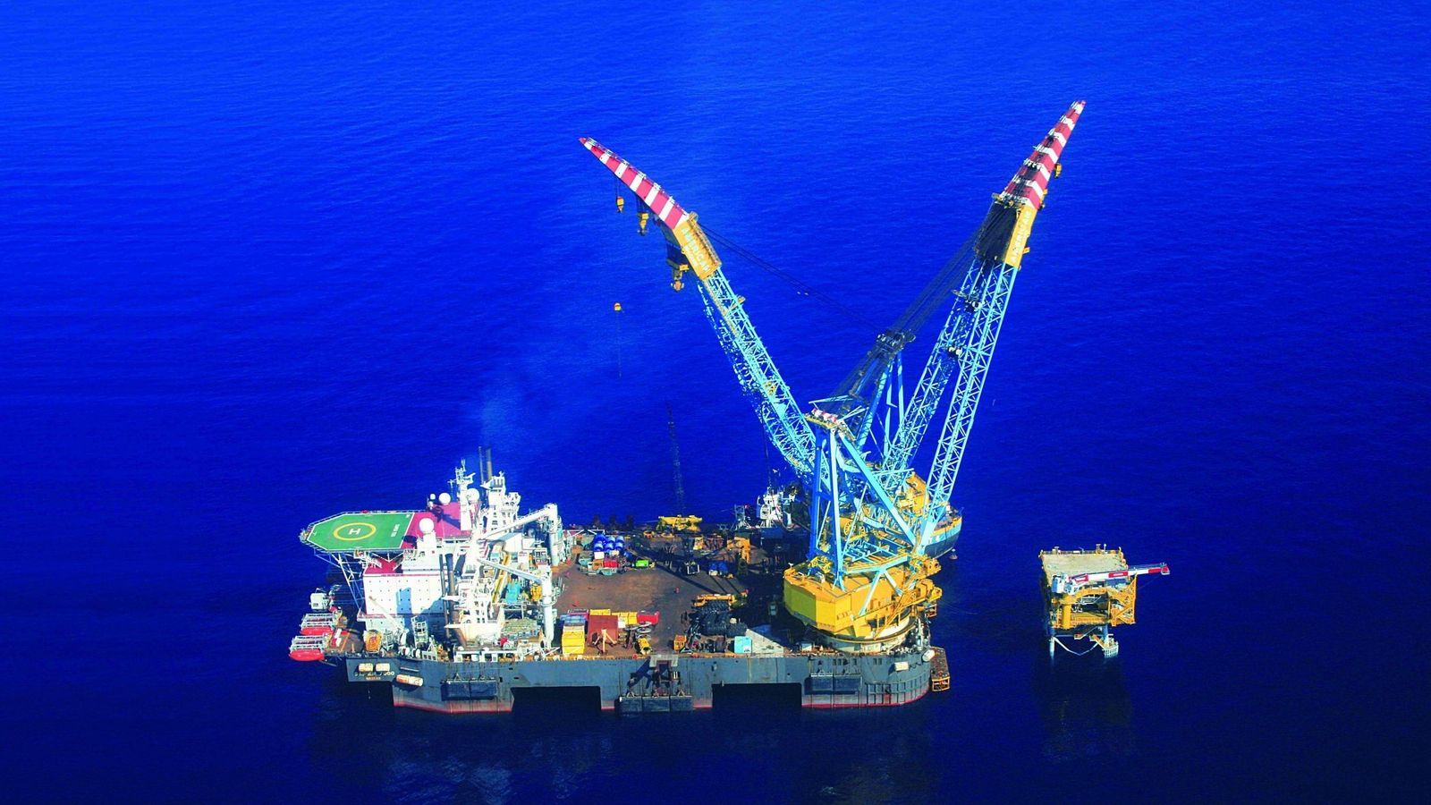 Imatge d'arxiu del magatzem de gas Castor, davant de la costa de Vinaròs, al Baix Maestrat