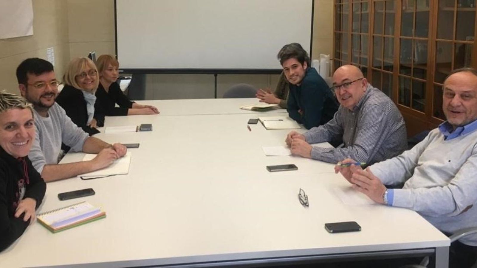 La comissió de seguiment del Pacte del Rialto en la reunió d'aquest matí