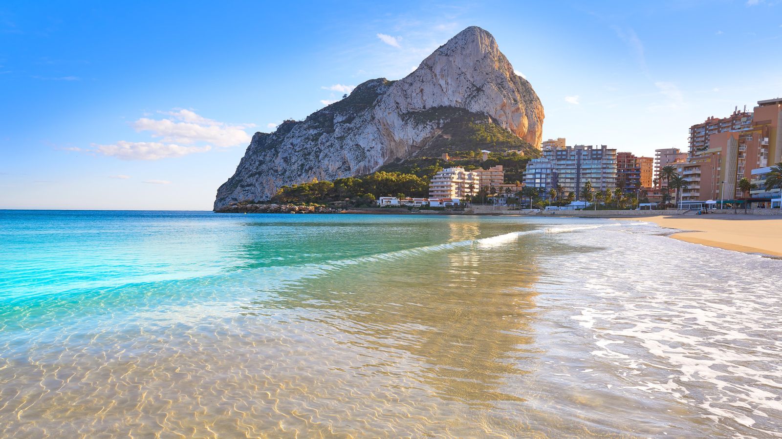 La platja de la Fossa de Calp en una imatge d'arxiu