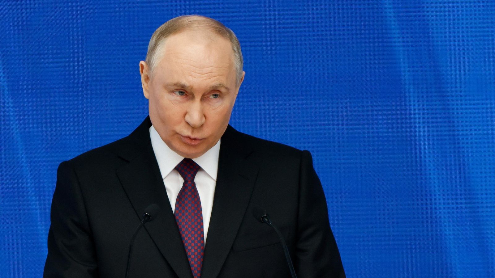 El president rus, Vladimir Putin, pronuncia el seu discurs anual davant l'Assemblea Federal, a Moscou, Rússia