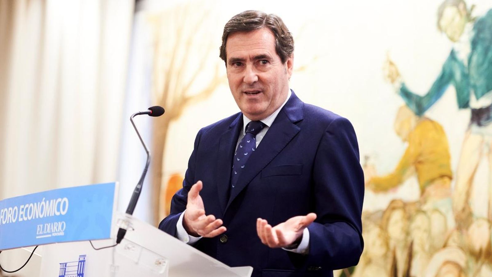 El president de la CEOE, Antonio Garmendi, en una imatge d'arxiu
