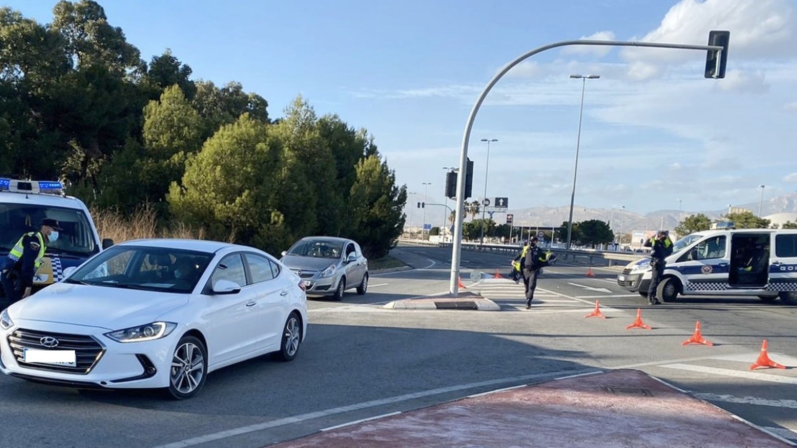 Control de la Policia Local d'Alacant