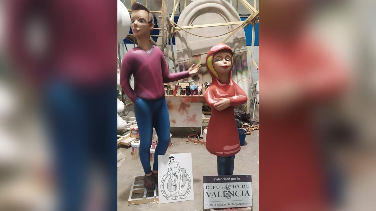 Imatge d'alguns dels ninots que arribaran als municipis