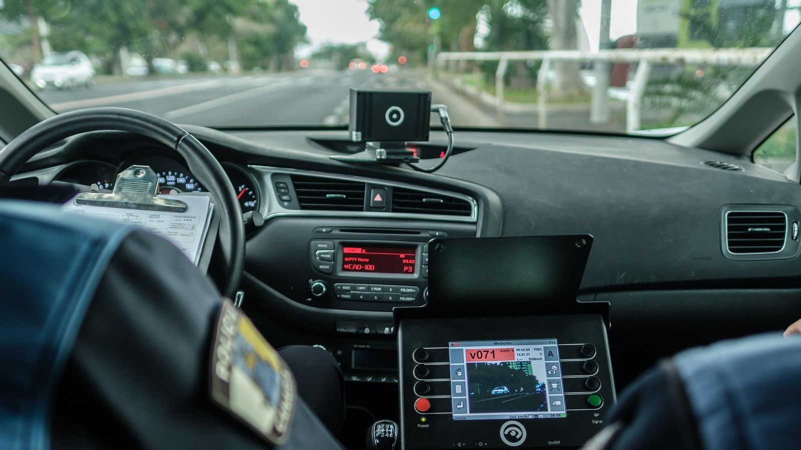 Imatge d'arxiu d'un radar mòbil