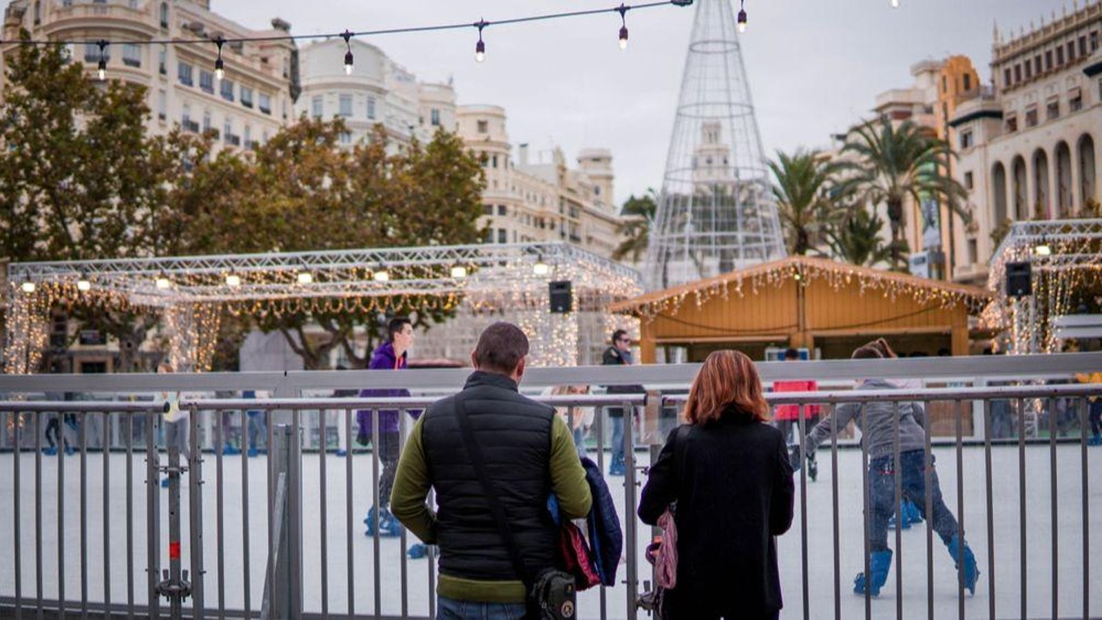 Pista de patinatge d'hivern a València
