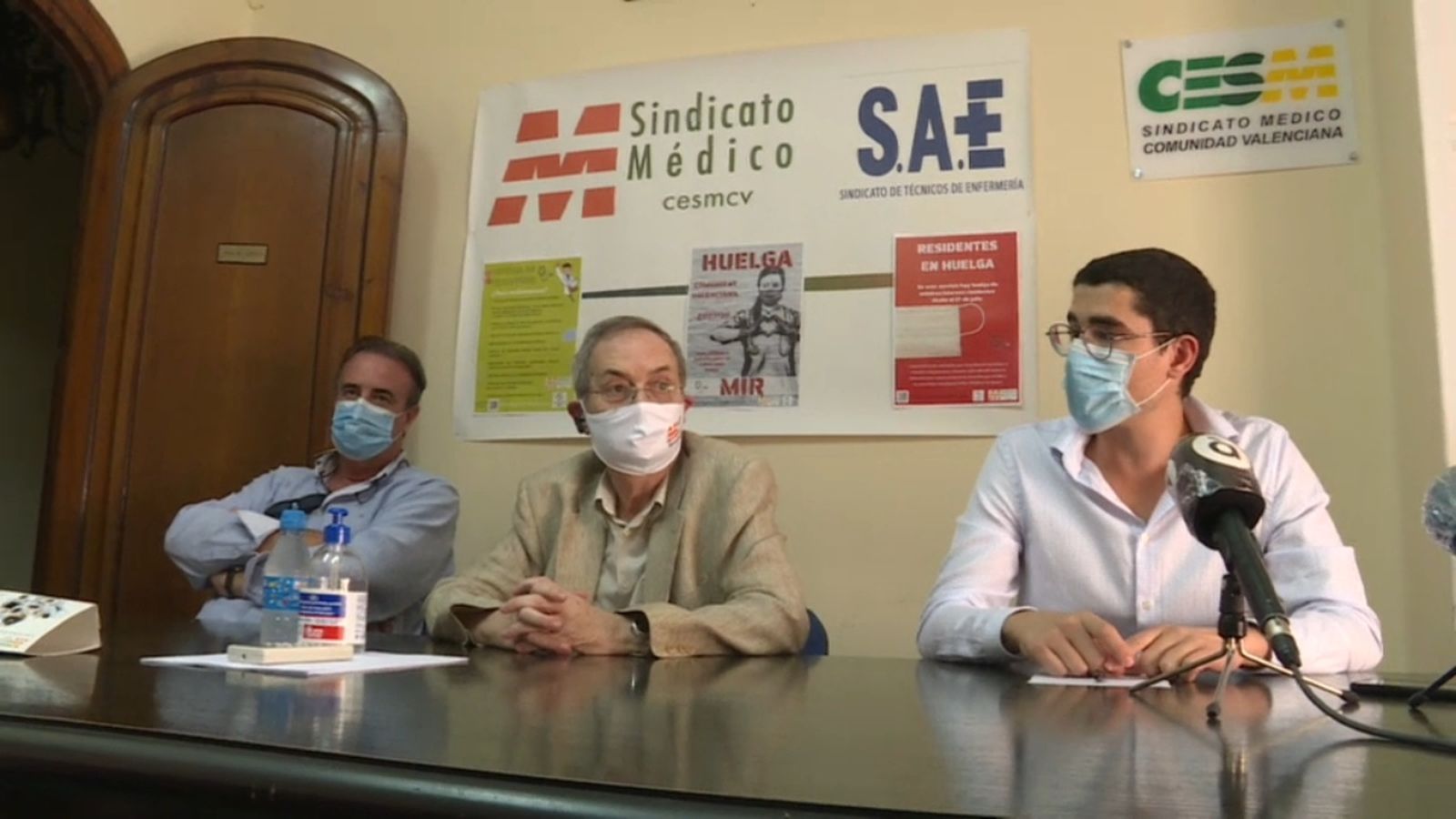 Roda de premsa del col·lectiu de metges residents