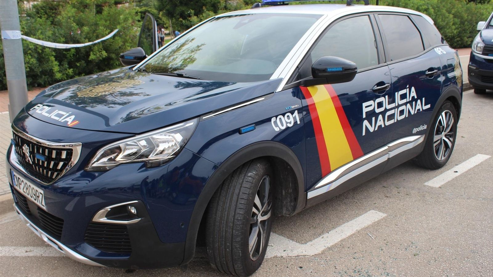 Imatge d'arxiu d'un cotxe de la policia nacional